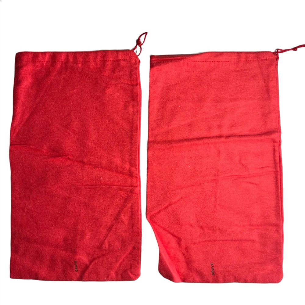 GRAYE SHOES Dust Bag ONLY Red
